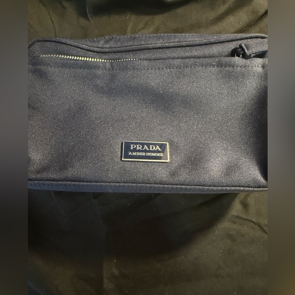 Prada Men's Dark Blue toiletry bag